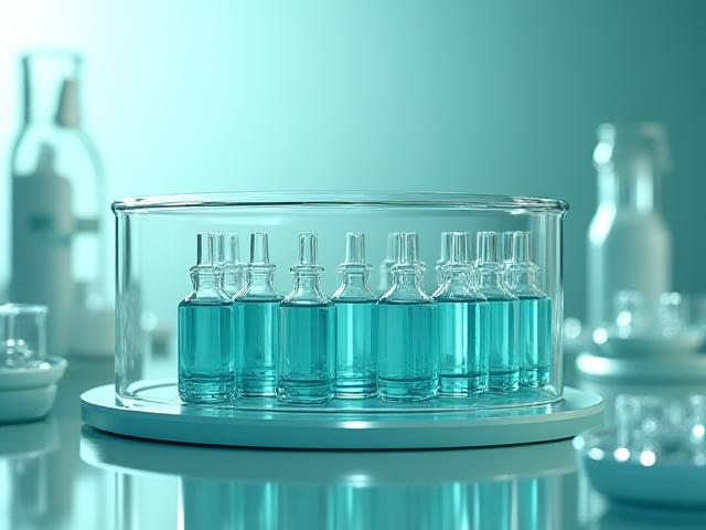 Scientist handling medical lab specimens