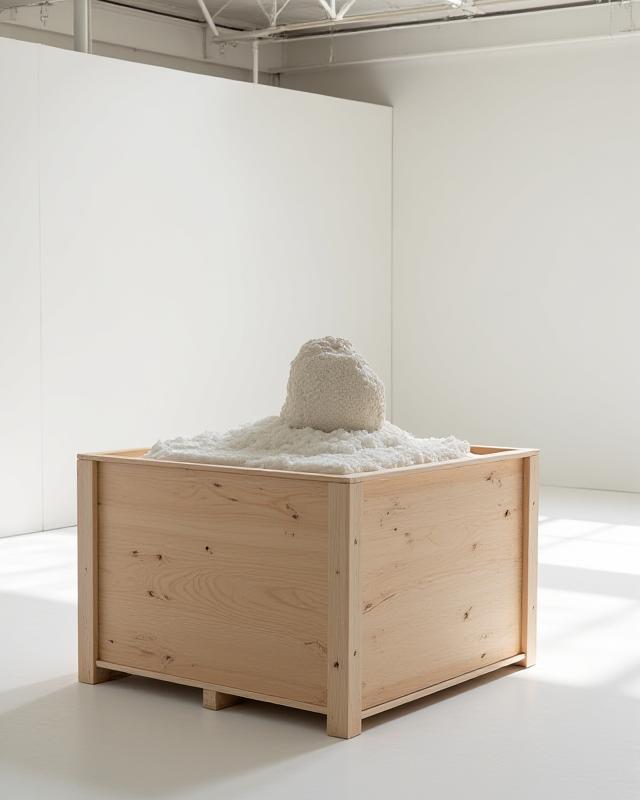 Fine art in specialized shipping crate