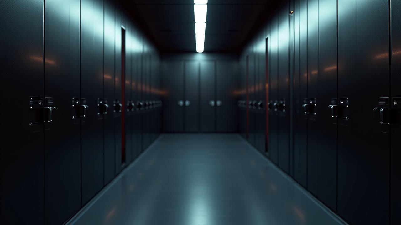 Secure high-value cargo transport vault interior